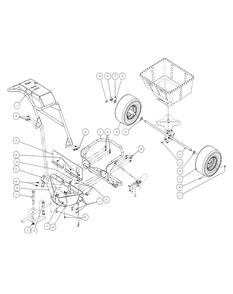 Front Frame Assembly (2008) Diagram and Parts List for 56A443TH (750-XP)(2008 & Before) Cub Cadet Lawn Mower